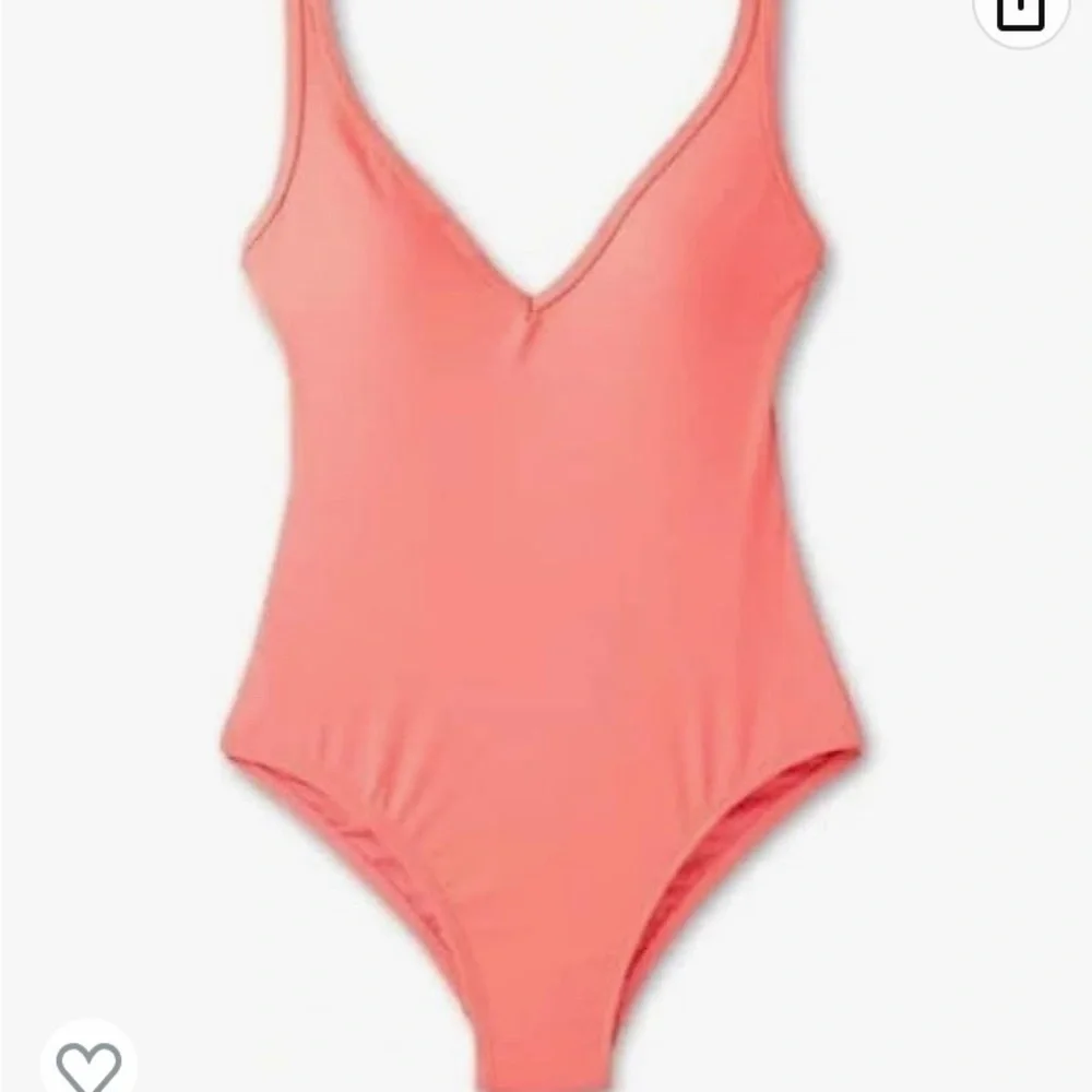 Kona Sol Women's Plus Size V-Neck Over The Shoulder High Leg One Piece Swimsuit